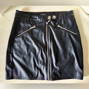 Target Black Pencil Mini Skirt with Silver Accents